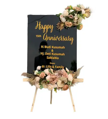 Papan Bunga Akrilik Waru